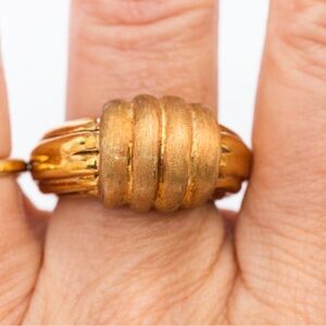 14K yellow gold statement ring luxury 8